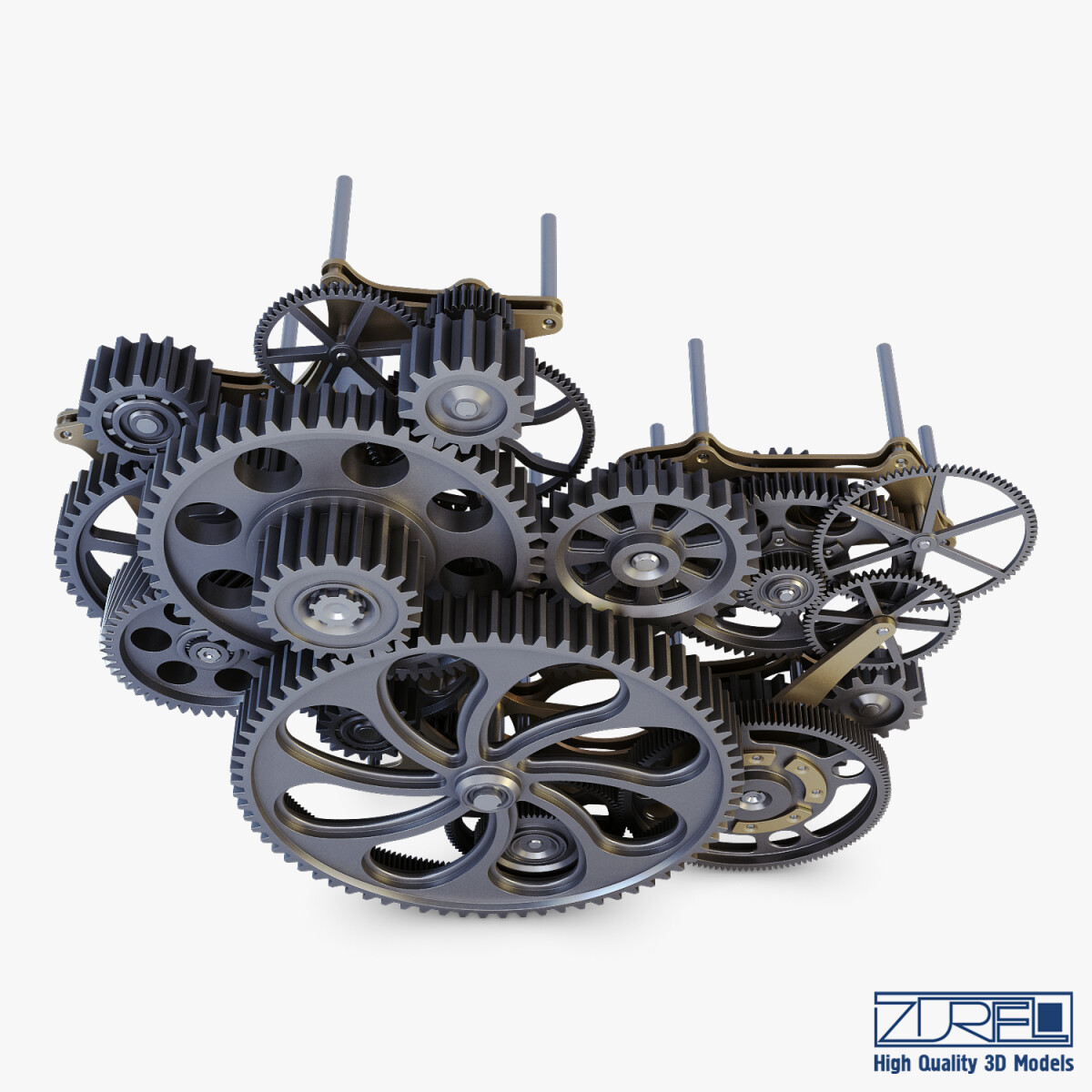 Gear mechanism v 1 3D model