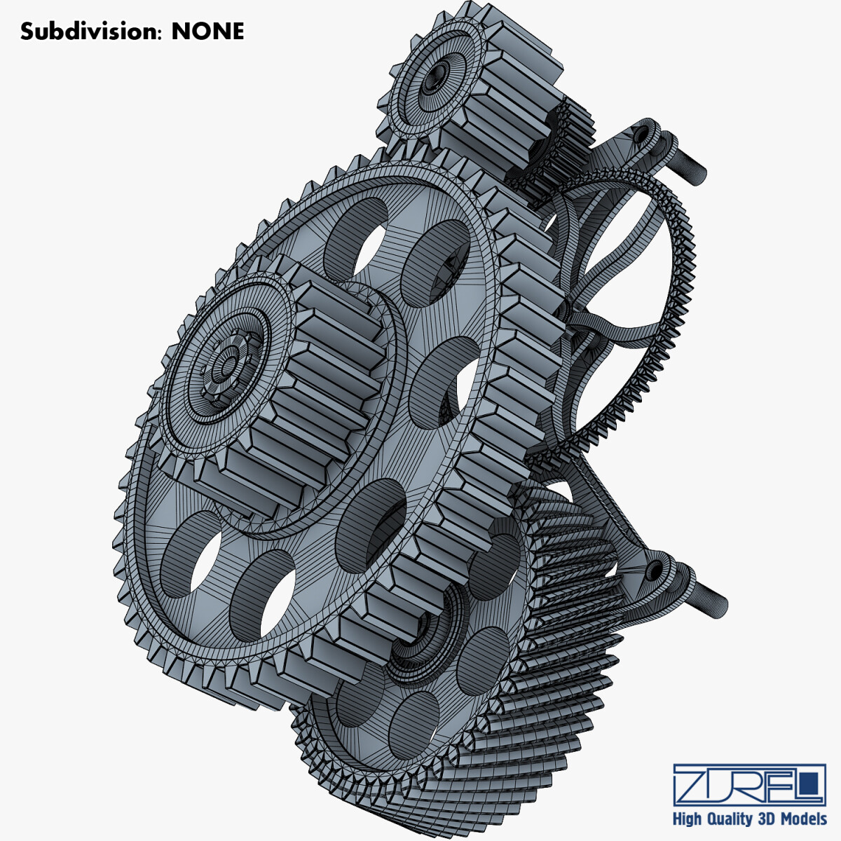 Mechanical Gears 3d model - CadNav