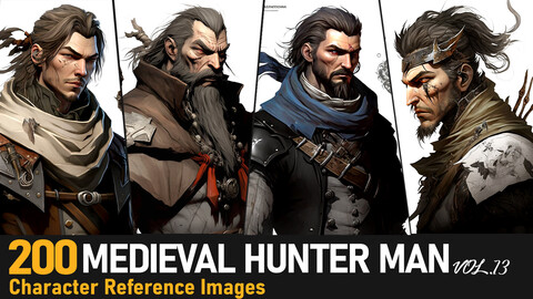 Medieval Hunter Man VOL.13|4K Reference Images