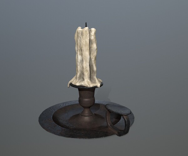 ArtStation Candlestick Game Assets
