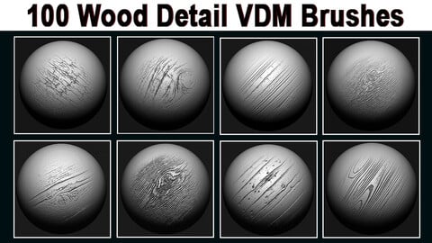 100 Wood Detail VDM Brushes