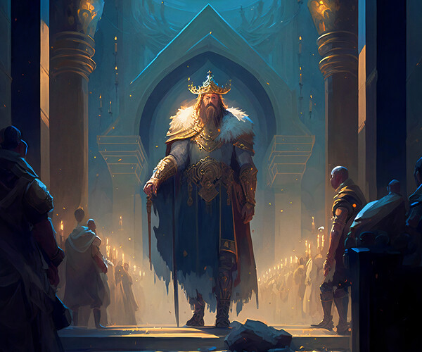 ArtStation - Regal Majesty: A Portrait of a King for His People 1 ...