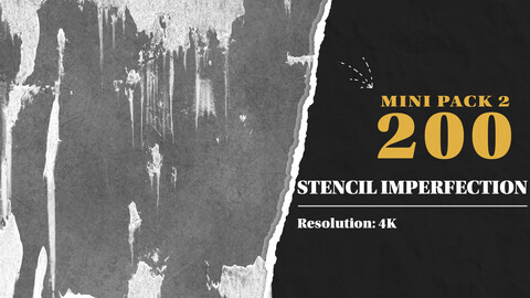 Mini Pack 2 --- 200 High Quality Useful Stencil Imperfection