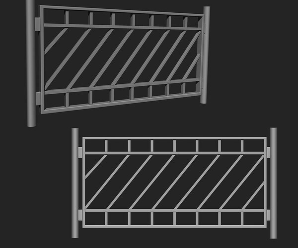 ArtStation - Railing IMM Brush Pack (15 in One) | Brushes