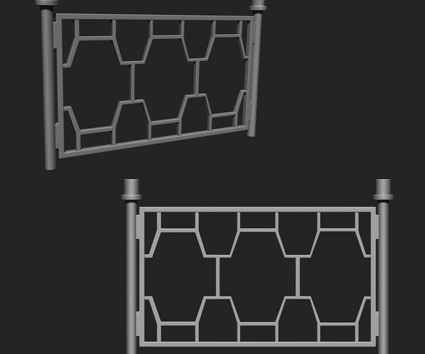 ArtStation - Railing IMM Brush Pack (15 in One) | Brushes