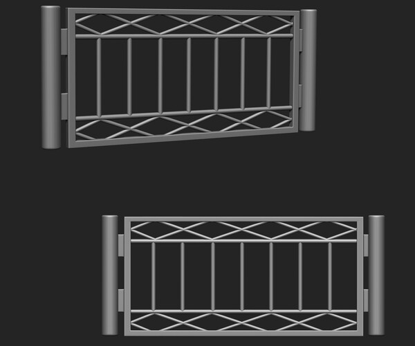 ArtStation - Railing IMM Brush Pack (15 in One) | Brushes