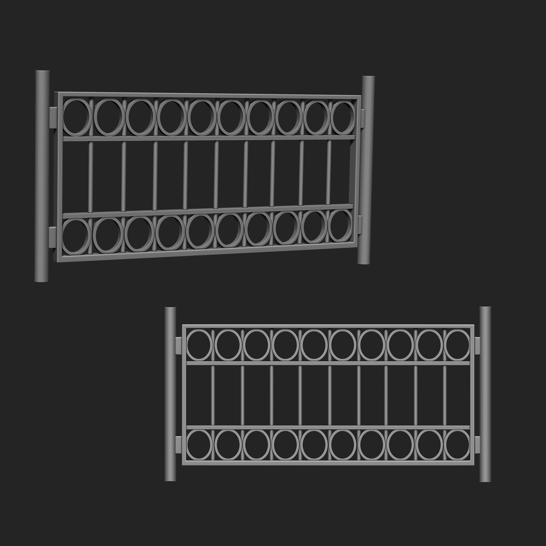 ArtStation - Railing IMM Brush Pack (15 in One) | Brushes