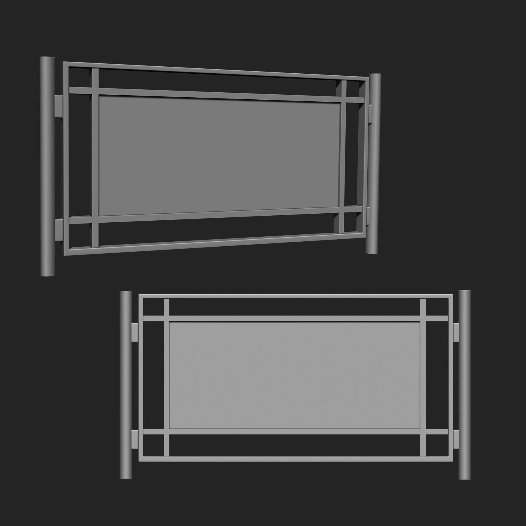 ArtStation - Railing IMM Brush Pack (15 in One) | Brushes