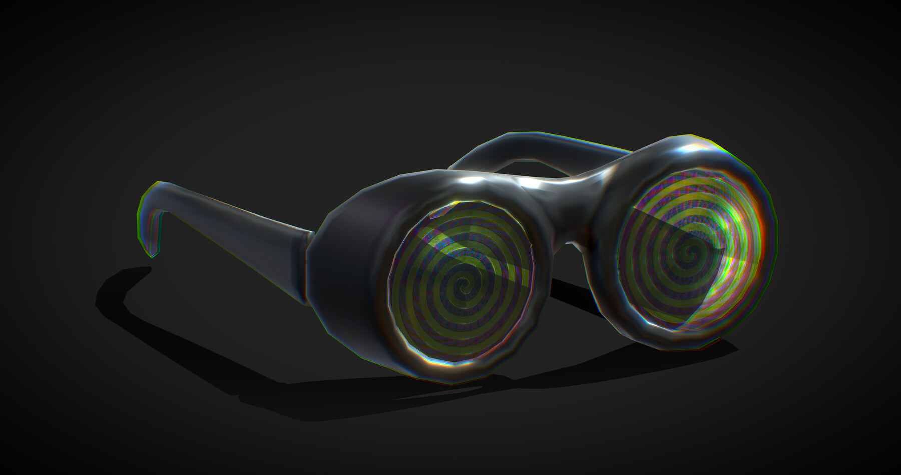 ArtStation Hypno Glasses low poly 3D model Game Assets