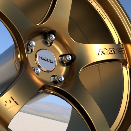 ArtStation - RAYS GRAMLIGHTS 57CR 18 INCH RIMS WITH YOKOHAMA ADVAN ...