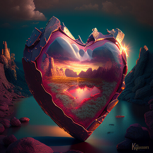 ArtStation - Heart stylized 440 png Midjourney art pack | Artworks