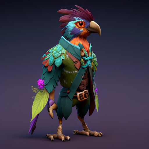 ArtStation - Stylized Game Character Concept 620 png Midjourney art ...