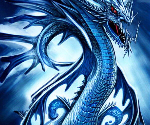 ArtStation - A majestic blue dragon? | Artworks