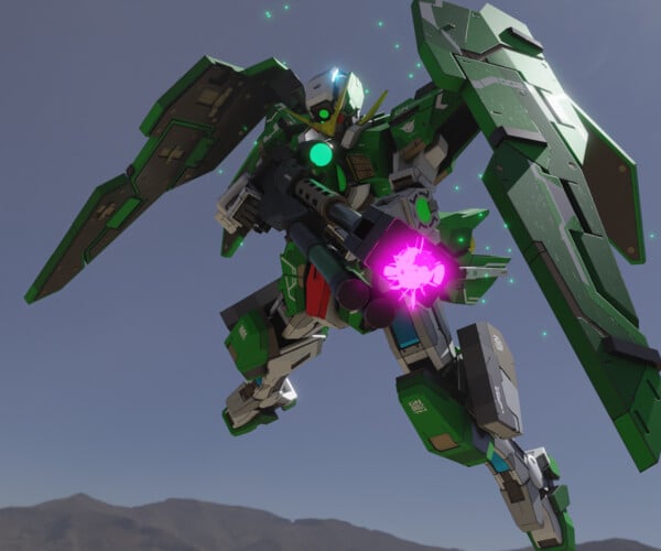 ArtStation - GN-002 Gundam Dynames - Rigged - Updated | Resources