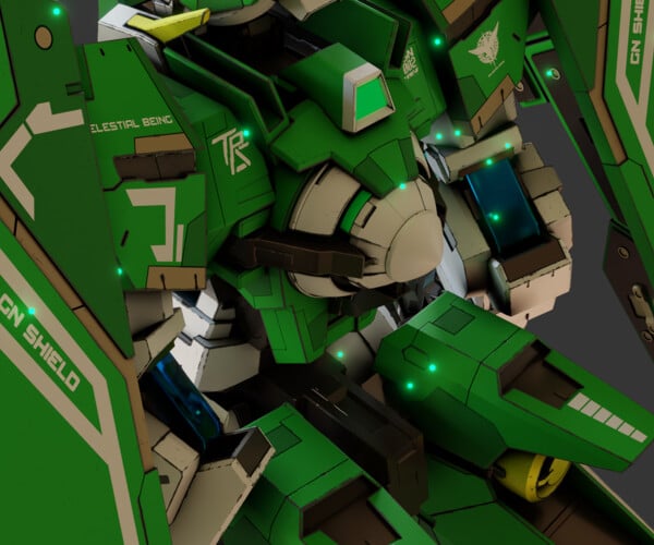 ArtStation - GN-002 Gundam Dynames - Rigged - Updated | Resources