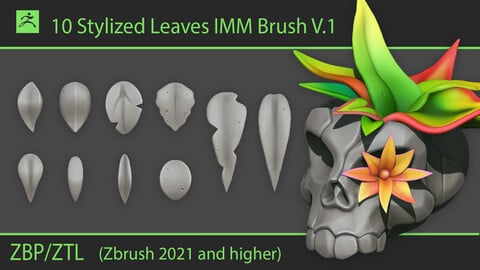 Stylized Leaves IMM Brushes V.1