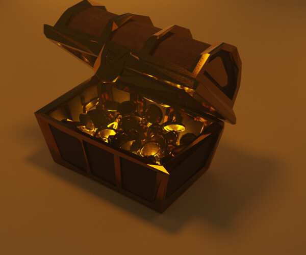 ArtStation Treasure Chest Model Game Assets