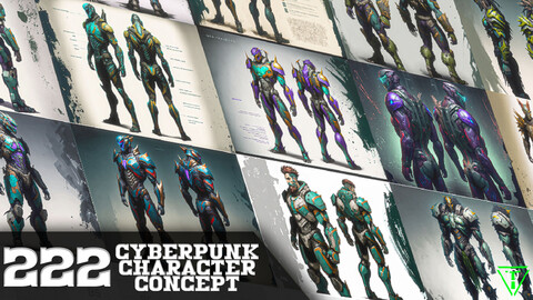 222 CyberPunk Character Concept Reference