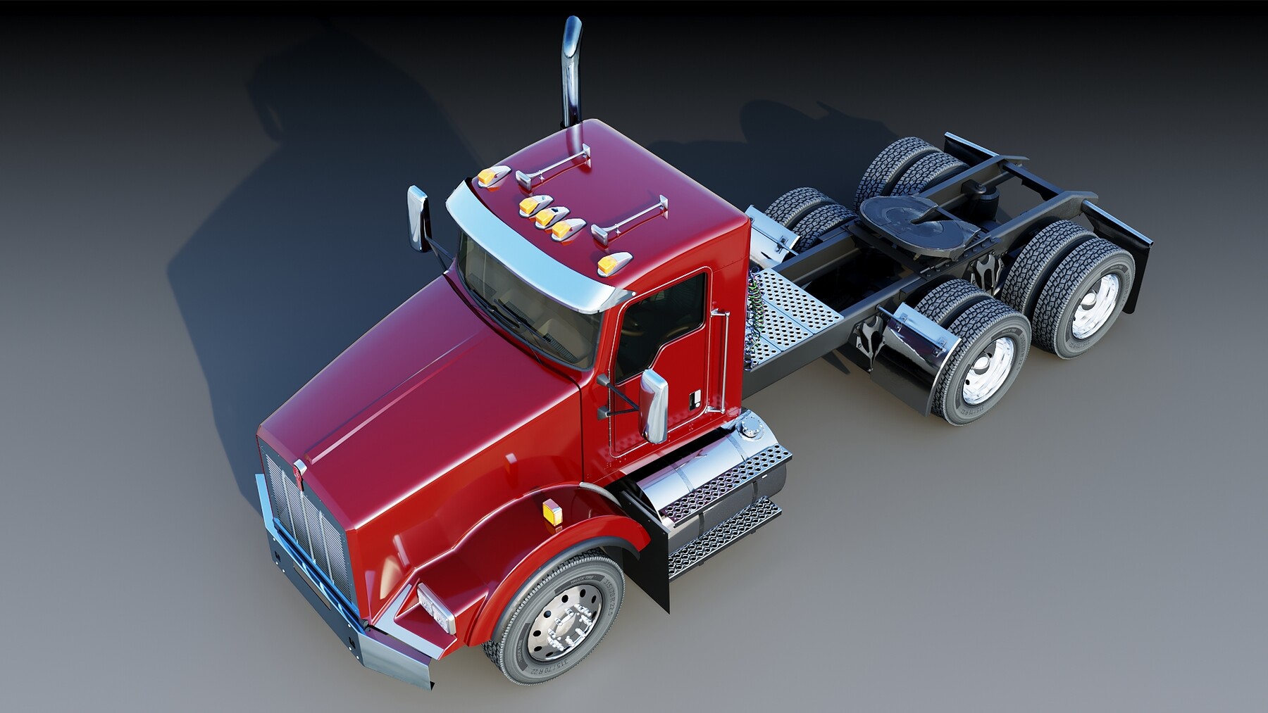 ArtStation - Kenworth T800 Semi Truck | Game Assets