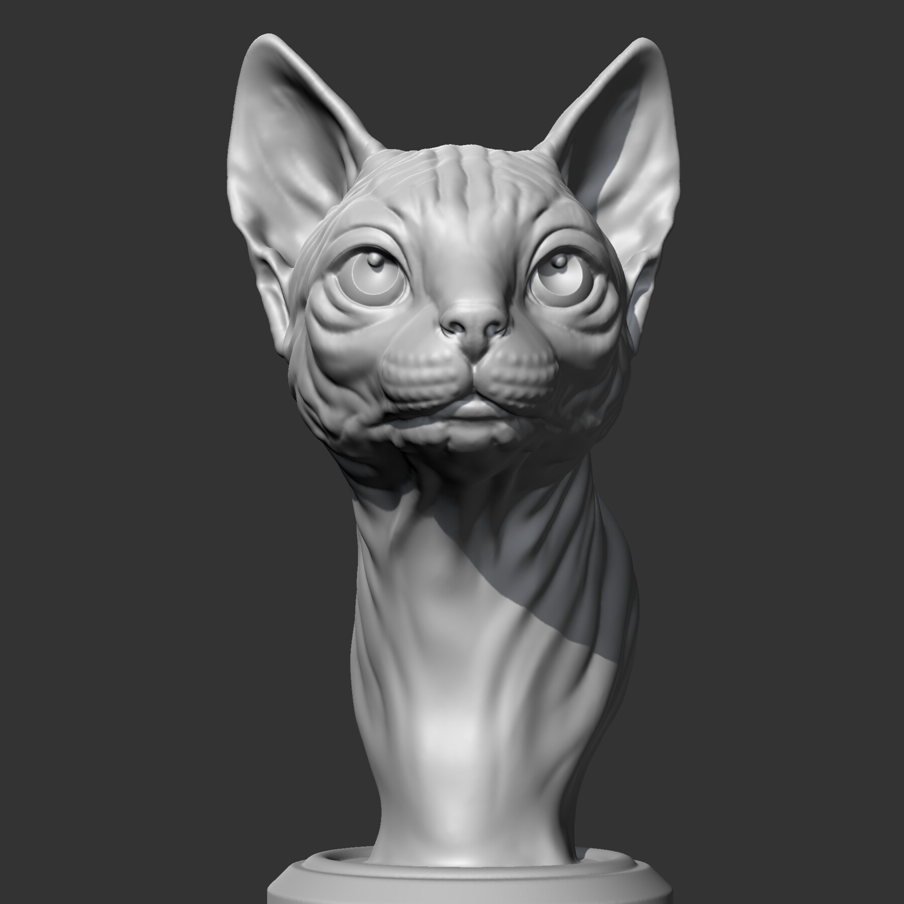 ArtStation - Sphynx Cat Head AM08 3D print model | Resources