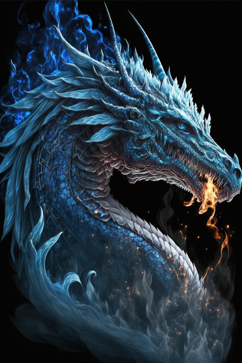 white fire dragon