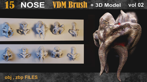 15 Nose VDM Brush + 3d model  vol 02