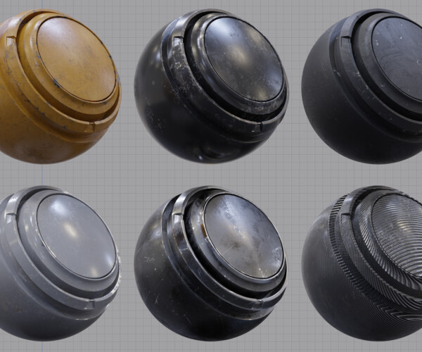 ArtStation 6 blender asset library material presets Game Assets
