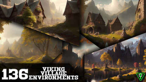 136 viking village environments (More Than 8K Resolution)