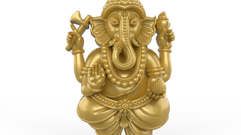 Ganesha pendant|ganesh pendant CAD file|Indian God Ganesha|3D printing Ganesha file| jewelry file
