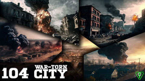 104 War-Torn City (More Than 8K Resolution)