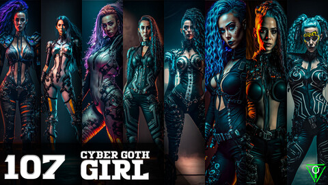 107 Cyber Goth Girl (More Than 8K Resolution)