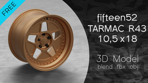 fifteen52 Tarmac R43 Hoonicorn Rim/Wheel 3D Model