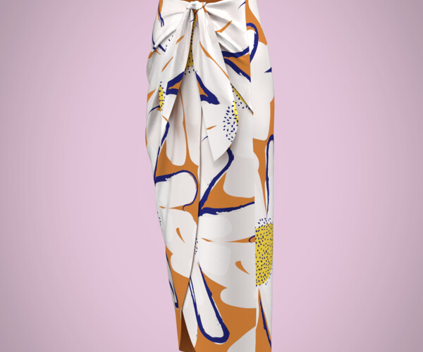3D Floral Cardigan & Skirt 2Pcs