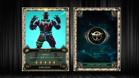 TCG template photoshop V1