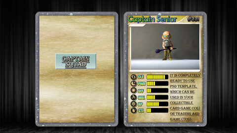 TCG Card Photoshop Design V2