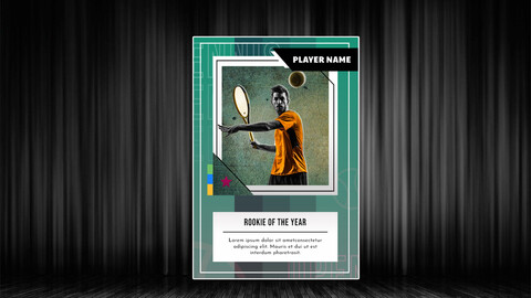 Sports Trading Card PSD V2