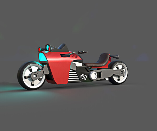 ArtStation - Sci-fi Bike Game Ready 9 | Game Assets