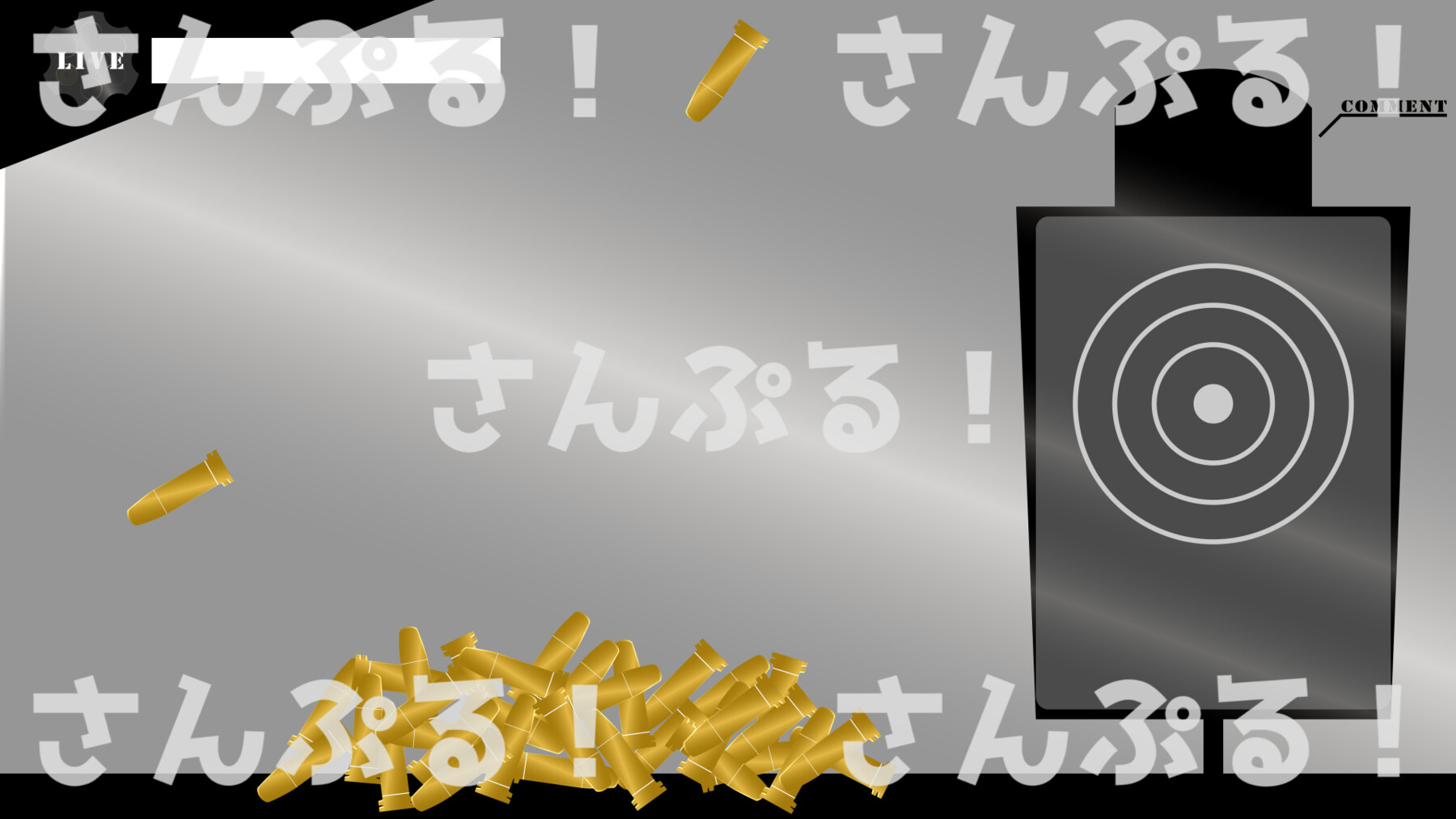 ArtStation - Animated streaming overlay [Bullets rain] Background/OBS ...