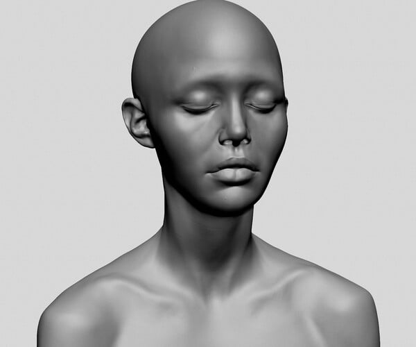 ArtStation - 10 Female Head Models | Resources