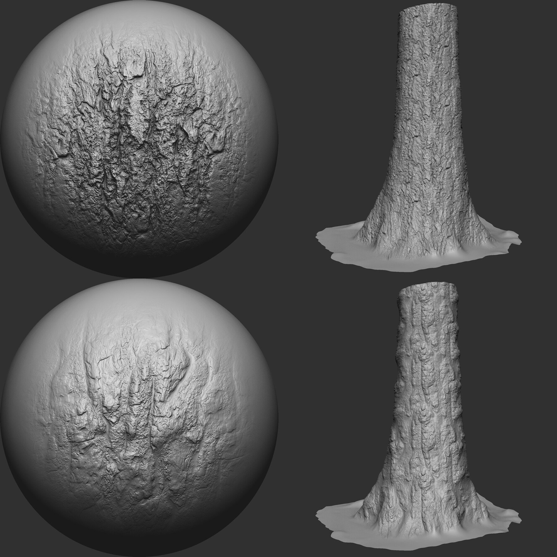 ArtStation - Wood Bark Brushes and Noise for Zbrush | Brushes