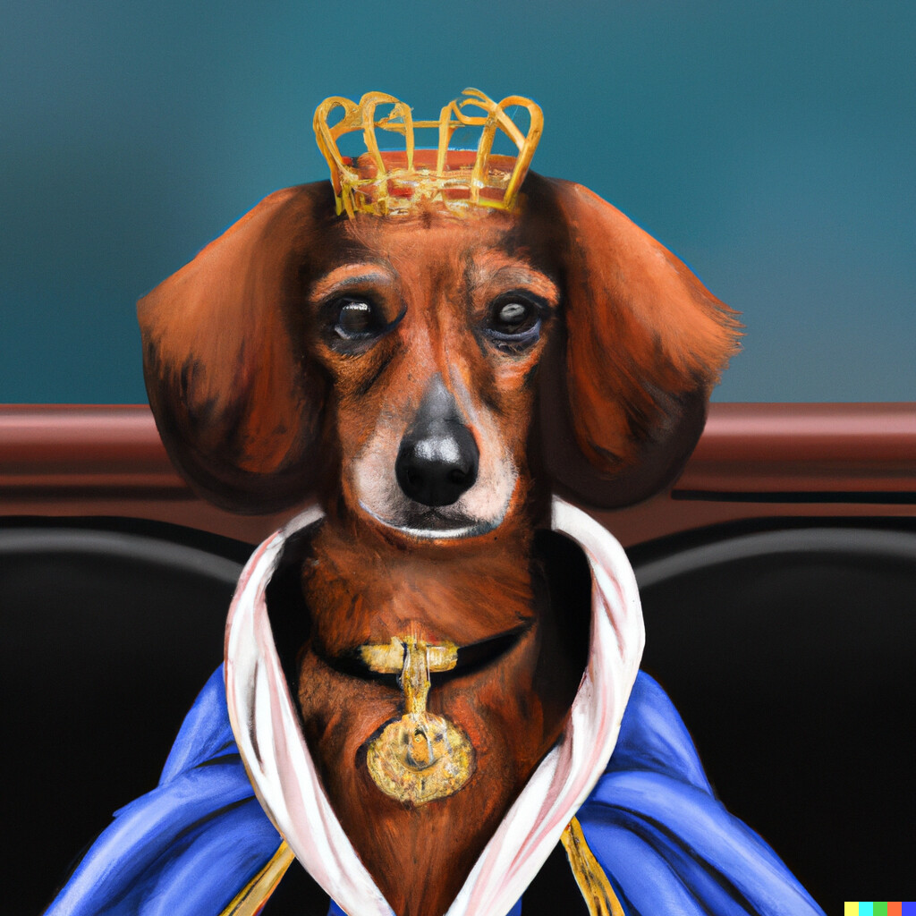 ArtStation - Dog with medieval robes and crown | Artworks