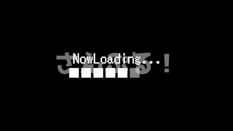 NowLoading [Retro standard] Text animation/OBS/SLOBS/Youtuber/Streamer/Vtuber Assets