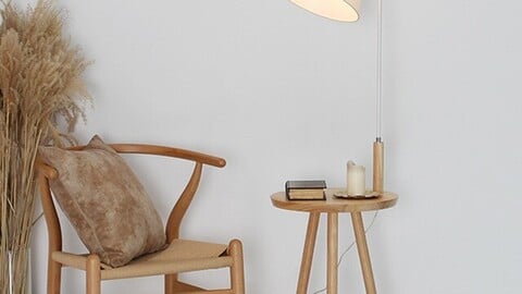 LED Scandi table cabinet stand