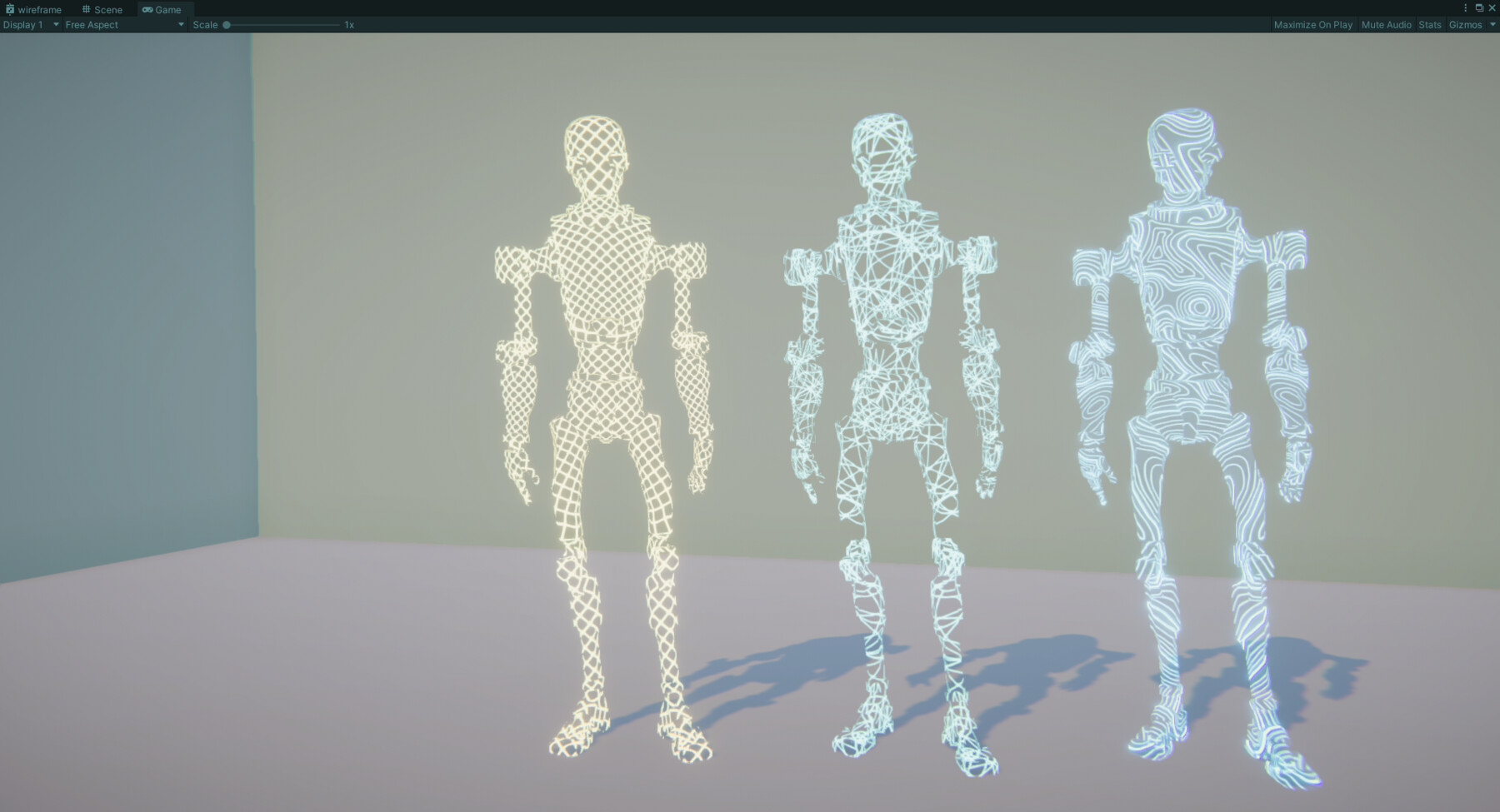 ArtStation - Unity VFX - Wireframe Effect | Game Assets