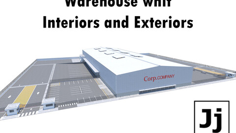Logistic Warehouse whit Interiors and Exteriors
