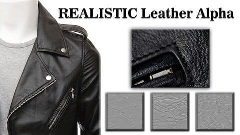 100 High Quality And Realistic Leather Alphas 4096*4096