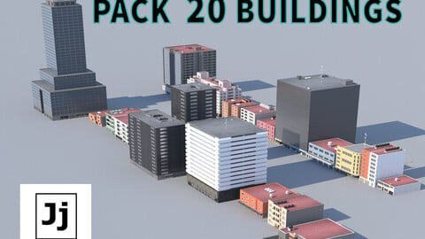 Pack of 20 Buildings