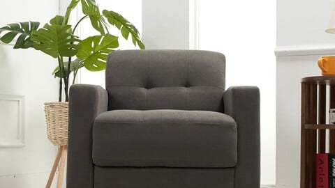 Ruby single seater sofa artificial leather sofa