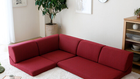 Lily fabric legless sofa