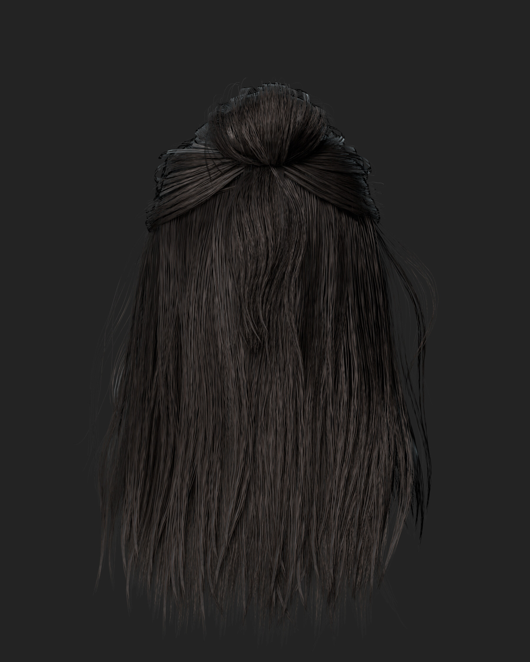 ArtStation - Hair Game-ready Low poly | Game Assets